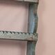 Old Burmese teak wall shelf original blue patina