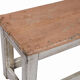 Table low patine rose white piece of old teck origin
