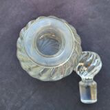 Large bamboo crystal bottle by Baccarat