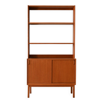 Bibliothèque scandinave avec compartiment de rangement