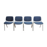 Series of 4 chairs DSC 106 Castelli by Piretti 1972