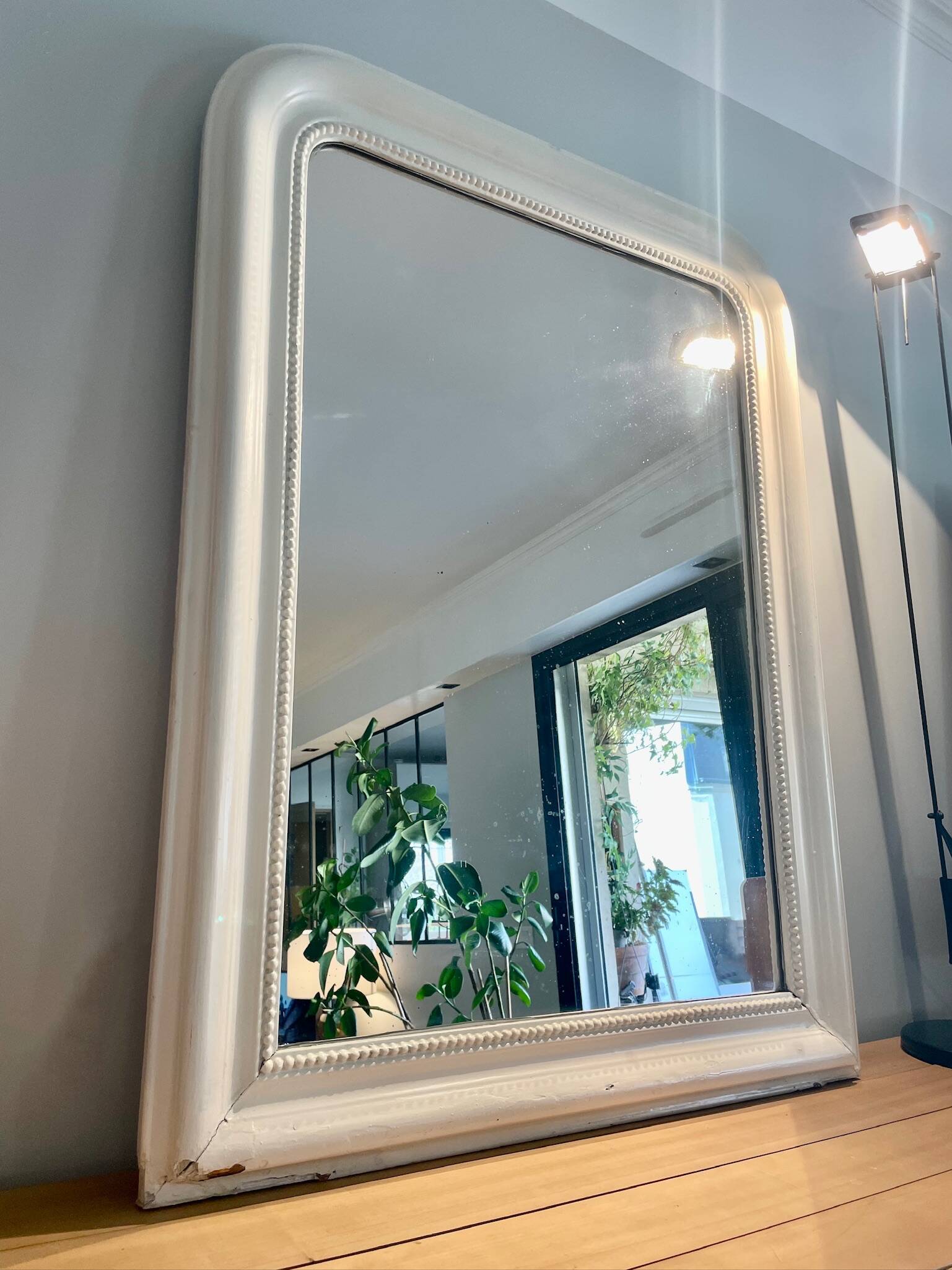 Mirror Louis Philippe white