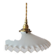 Suspension en opaline dentelée