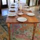 Solid oak farmhouse table