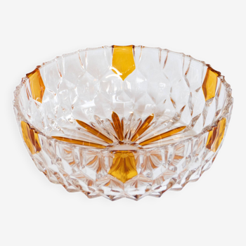 Faceted crystal basket 1950