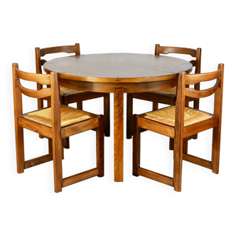 Maison Regain solid elm dining room set