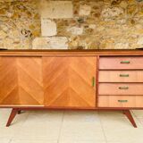 Vintage enfilade in ash and mahogany circa 1950s