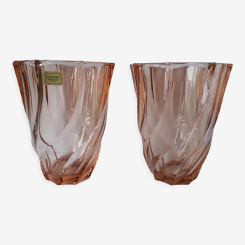 Joli duo vases rose luminarc