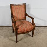 Solid Mahogany Armchair, Directoire Period – Early 19th Century