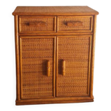 vintage rattan buffet