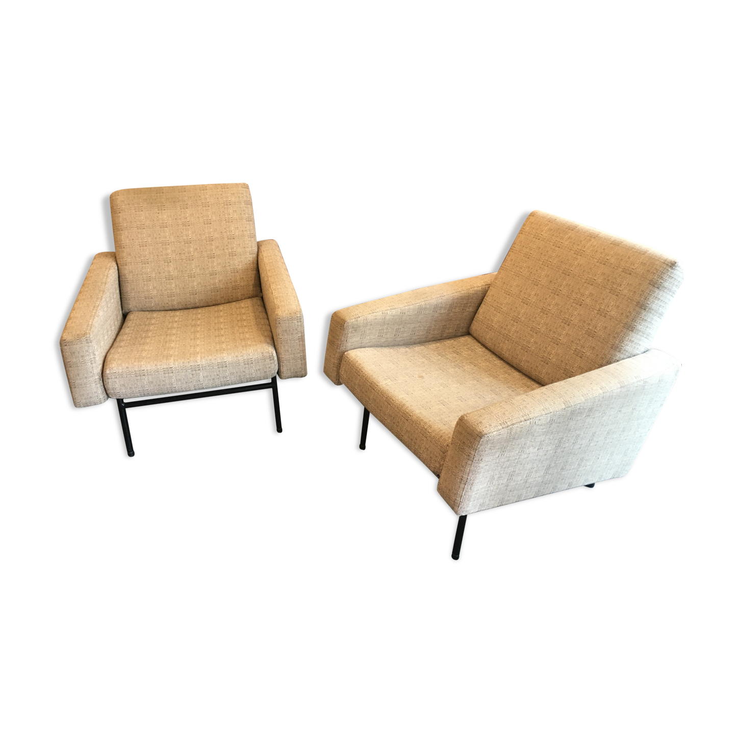 Pair of G10 armchairs, Pierre Guariche, Airborne circa 1955