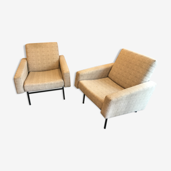 Pair of G10 armchairs, Pierre Guariche, Airborne circa 1955