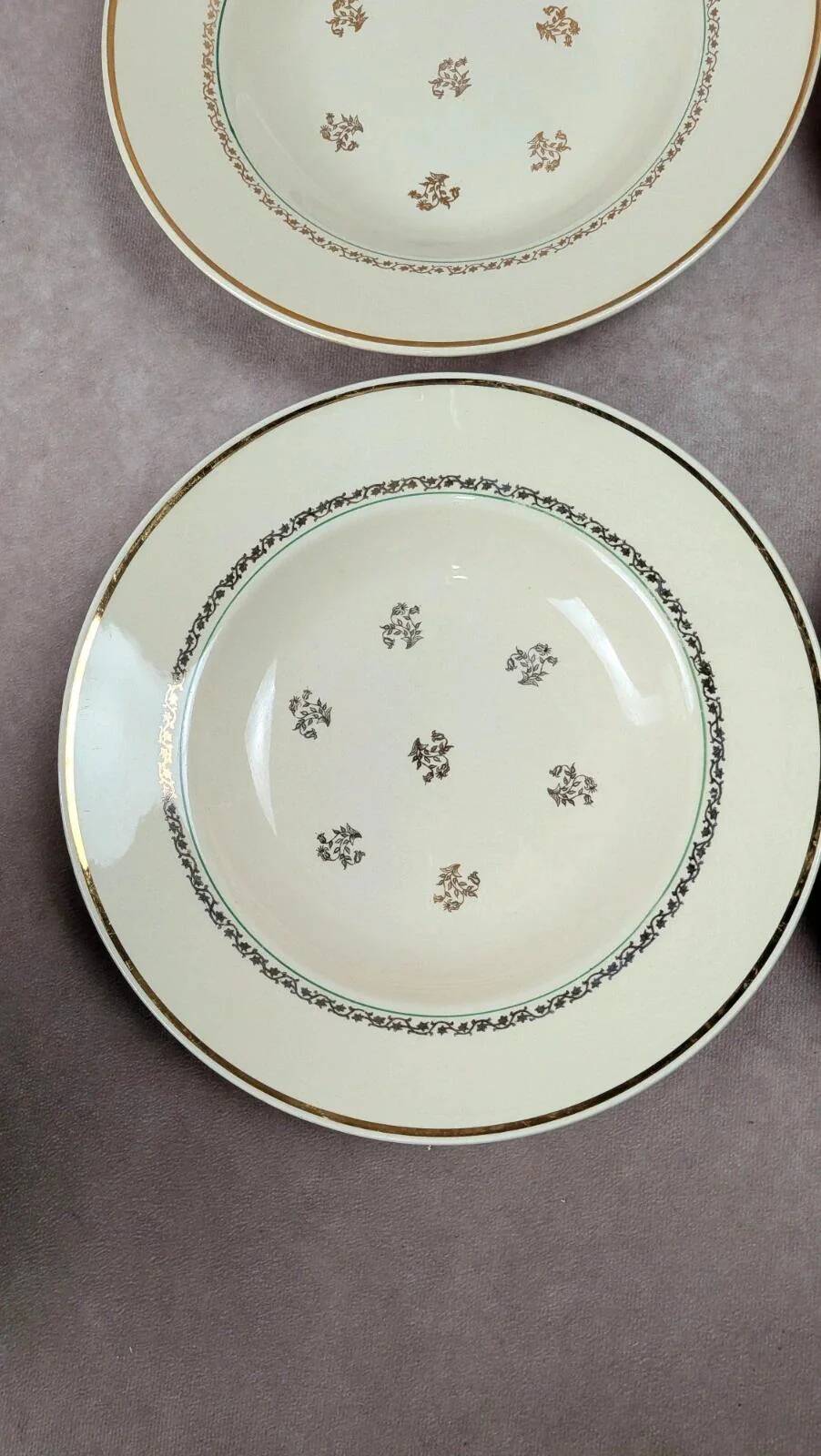 Set of 6 Gien deep plates