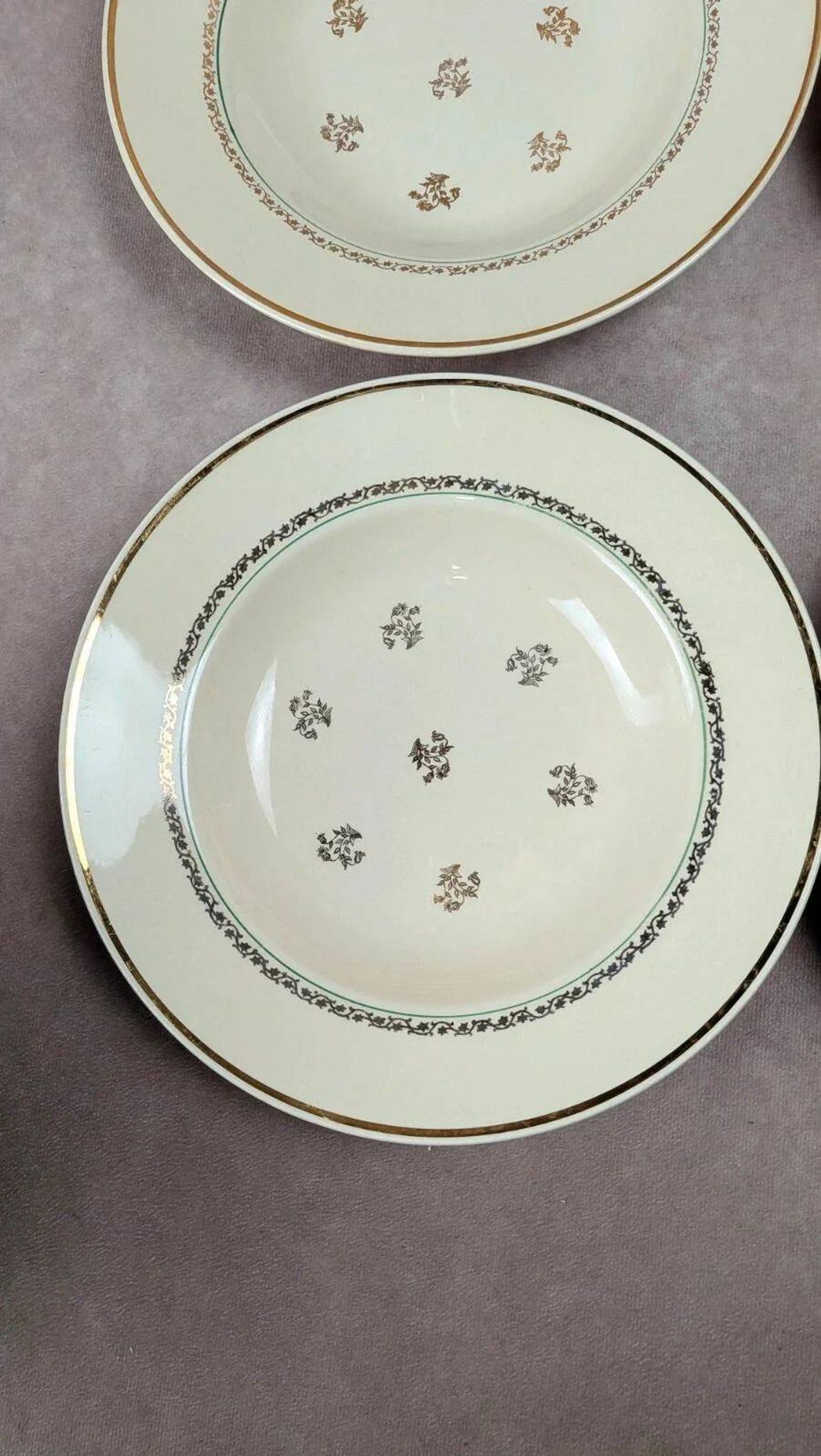 Set of 6 Gien deep plates