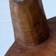 Solid wood monoxyle piece, hand-carved, ethnic bohemian wabi-sabi decor.