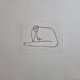 Meditative Figure in Aquatint on Lana Paper by Claude L'Hoste, 28 x 38 cm