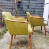 Pair of authentic chairs High Scandinavian design range, 60 years