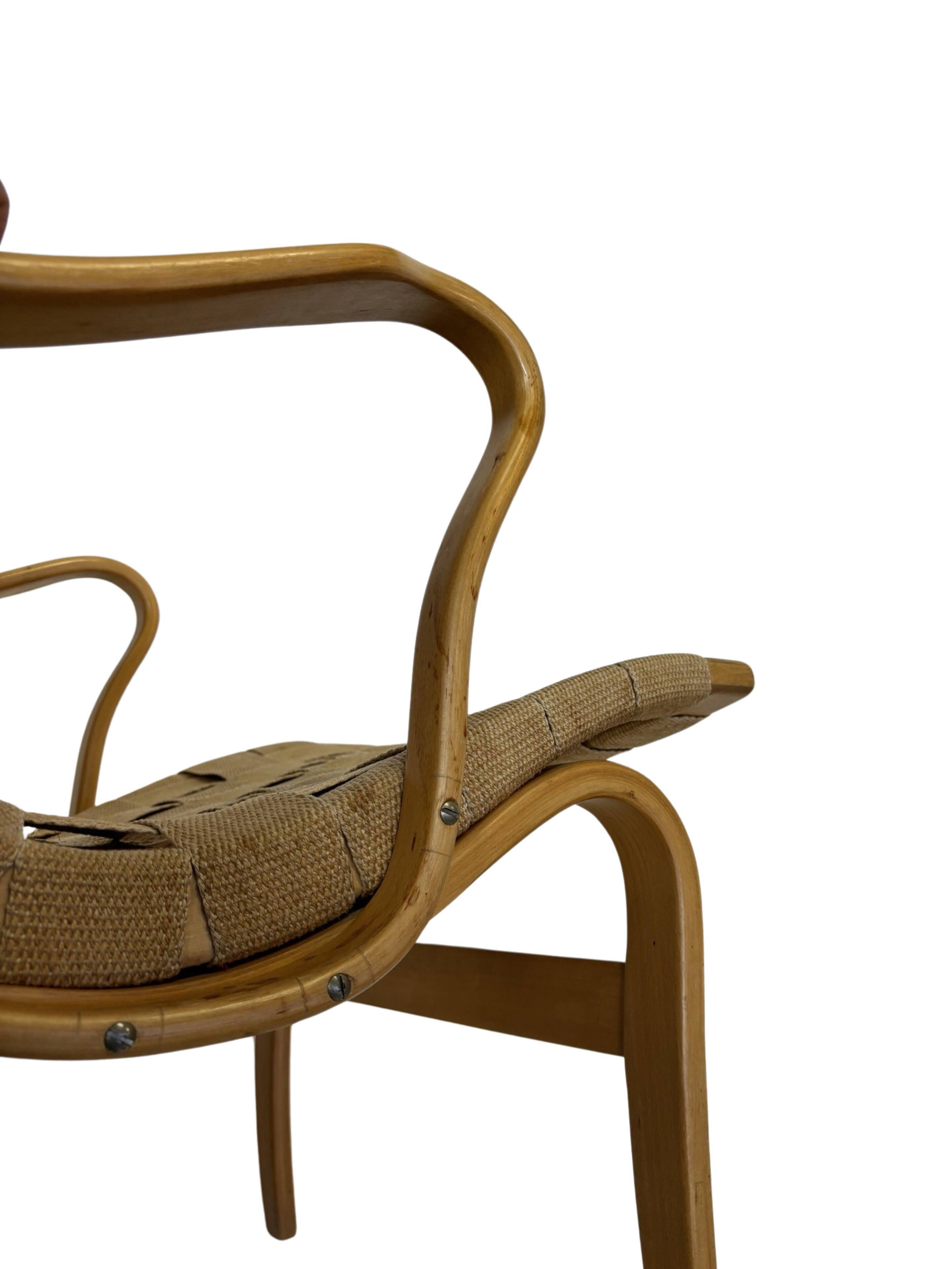 Paire de fauteuils originaux Mid Century modèle "Eva" par Bruno Mathsson 1971 Suède