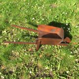 Vintage wooden wheelbarrow