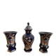22K three piece set, Echt Cobalt Bareuter Bavaria Germany