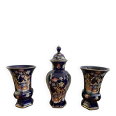 Ensemble de trois pièces en 22K, Echt Cobalt Bareuter Bavière Allemagne