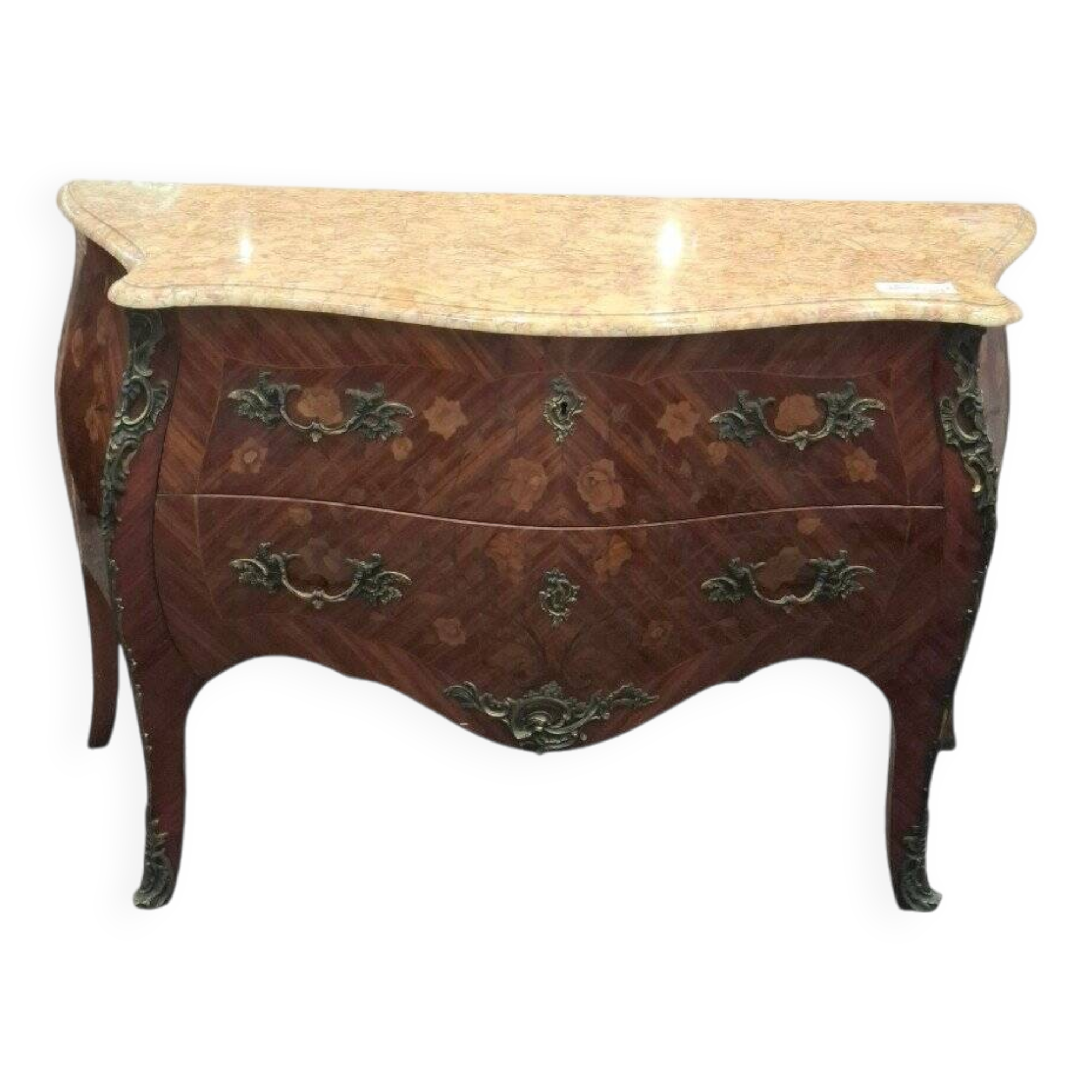 Louis XV Style Chest of Drawers in Marquetry