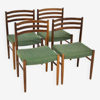 Set de 4 chaises scandinave en palissandre "Mustang", Möbel-IKEA, Suède, 1960