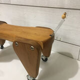Wooden dog to pull
