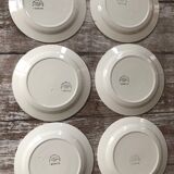6 flat plates mod. Annick Montereau