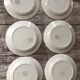 6 flat plates mod. Annick Montereau