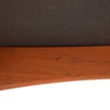 Teak & Wool Eva Dining Chairs by N. Koefoed for Koefoed Hornslet, 1960s