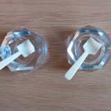 Paire de salières en cristal de Baccarat