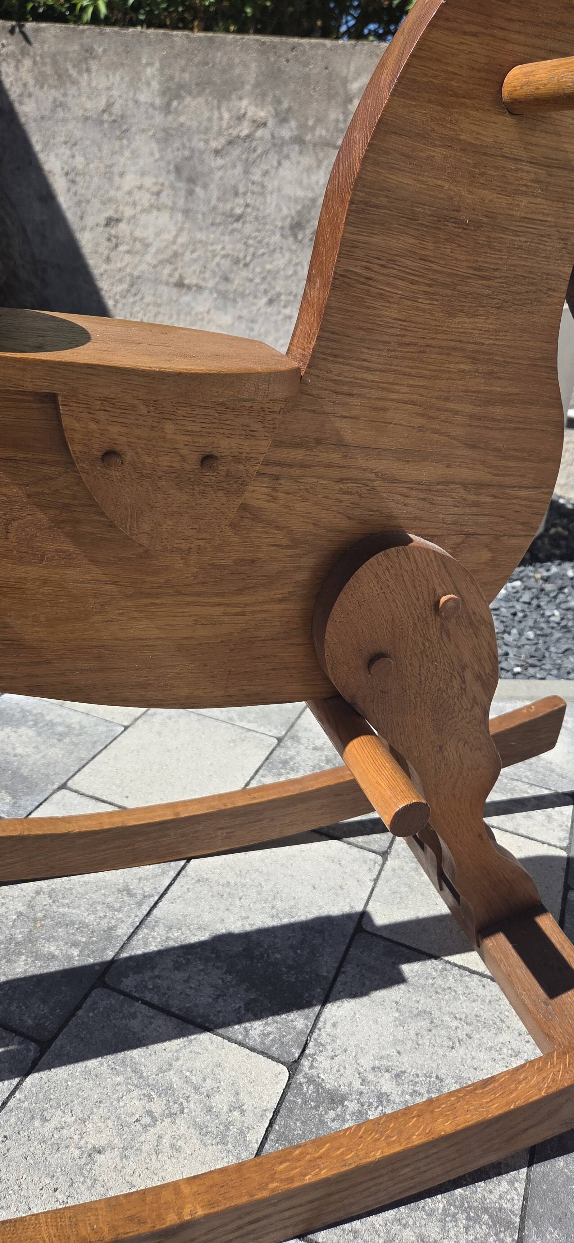 Wooden rocking horse