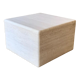 Square coffee table in softened travertine by berraldacci design collection