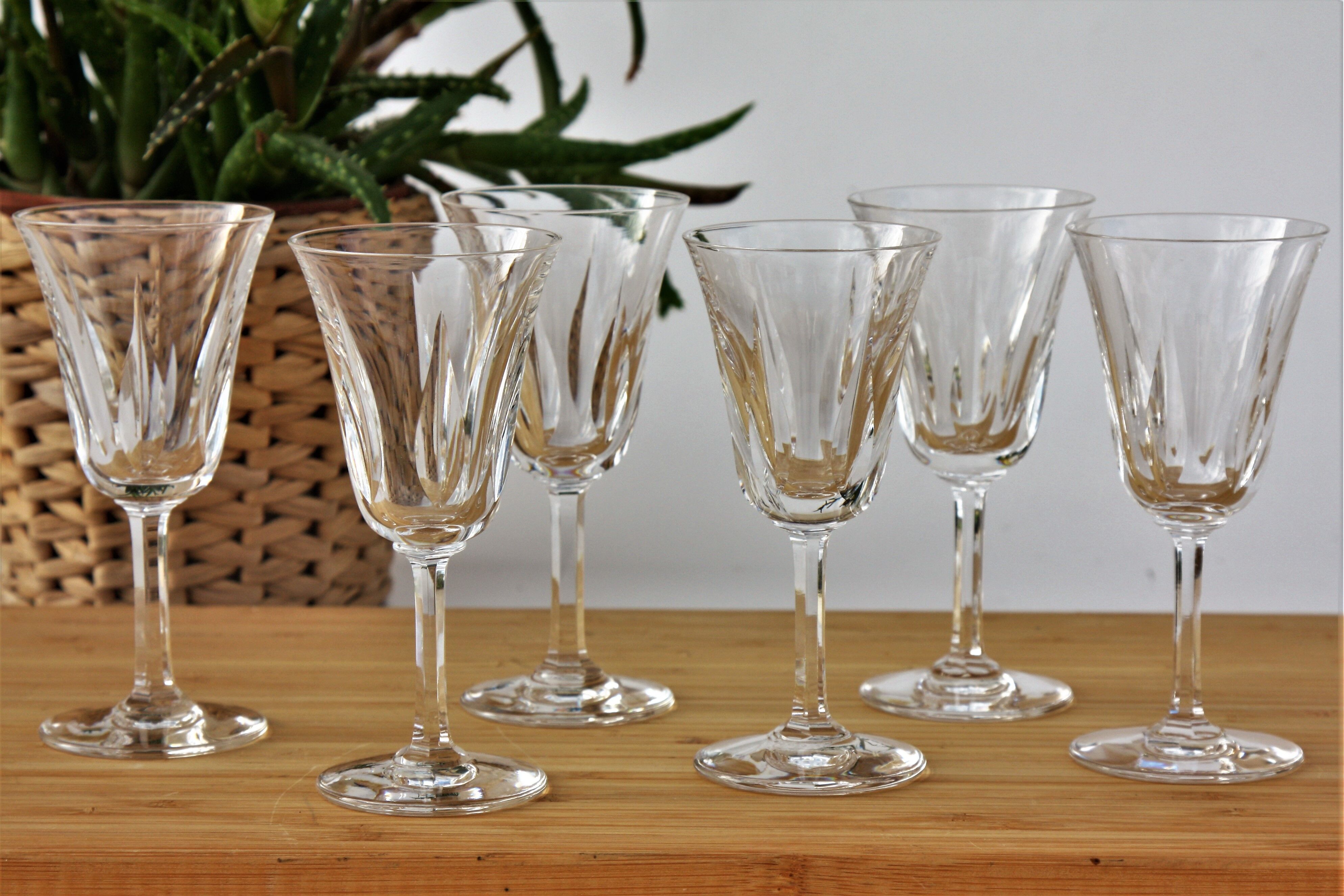 Set of 6 glasses with port St Louis cerdanya model