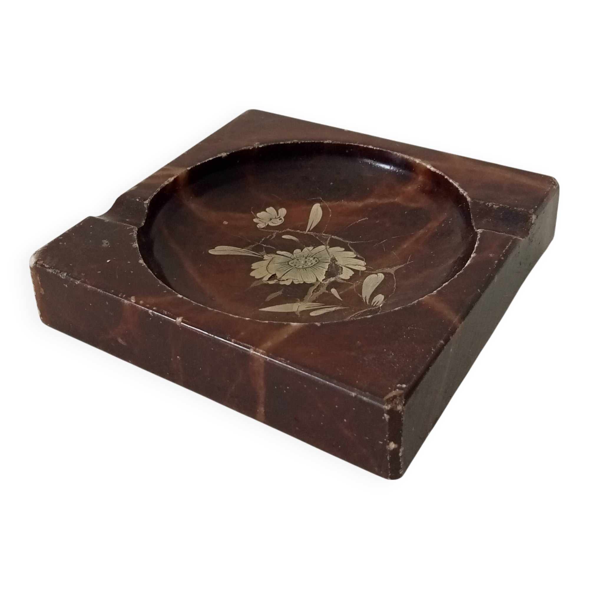 Vintage marble ashtray from the 60s/70s