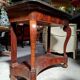 Console d’époque Restauration en acajou – Dessus de marbre – XIXe siècle