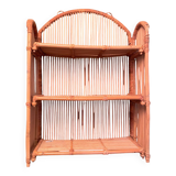 Rattan wall shelf