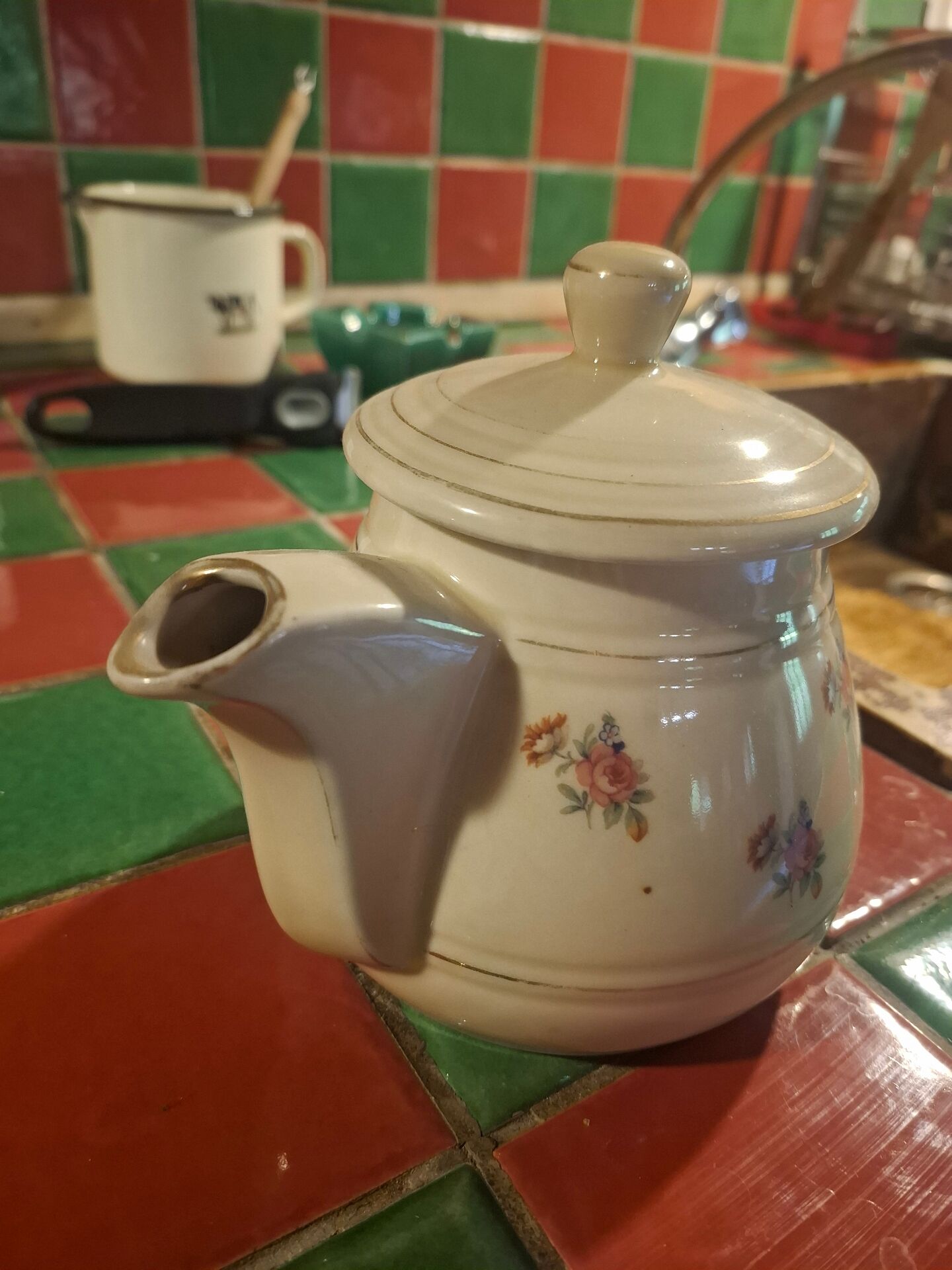 Earthenware teapot