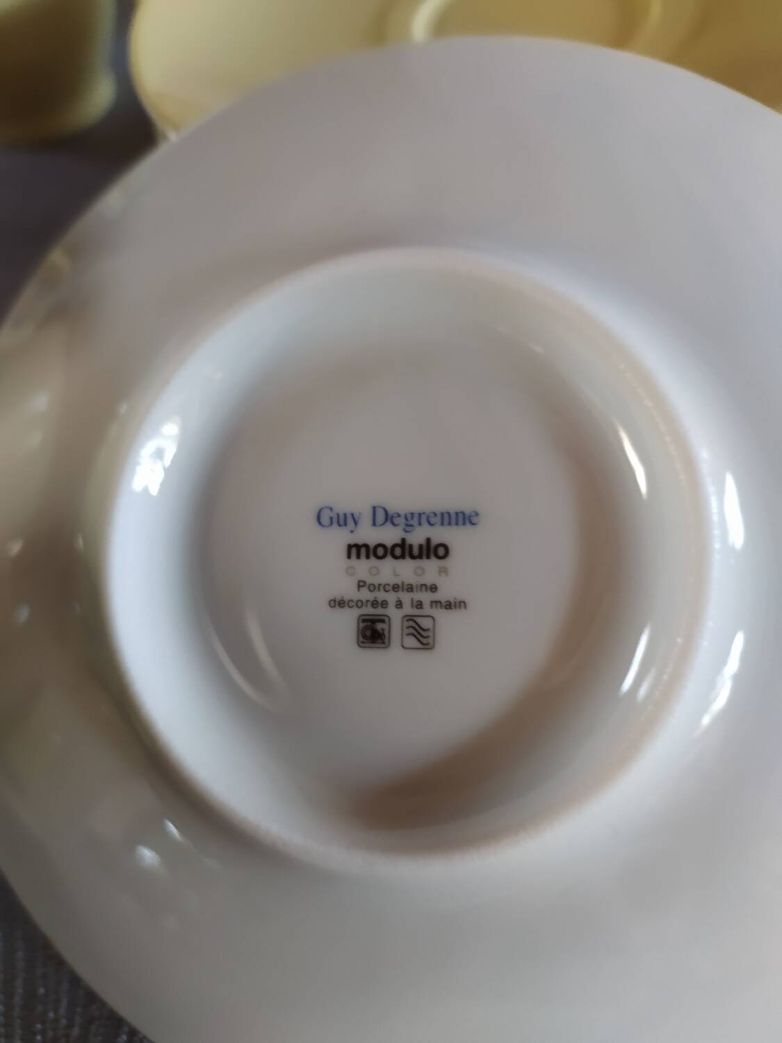 Guy Degrenne cups and saucers
