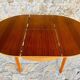 Extendable dining table in teak, butterfly extension by Van Pelt circa 1960.