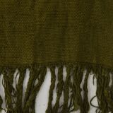 4x6 Army Green Vintage Kilim Rug, 114x184Cm