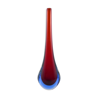Vase drop shape in Murano glass   1960s