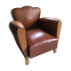 Fauteuil club moustache années 40