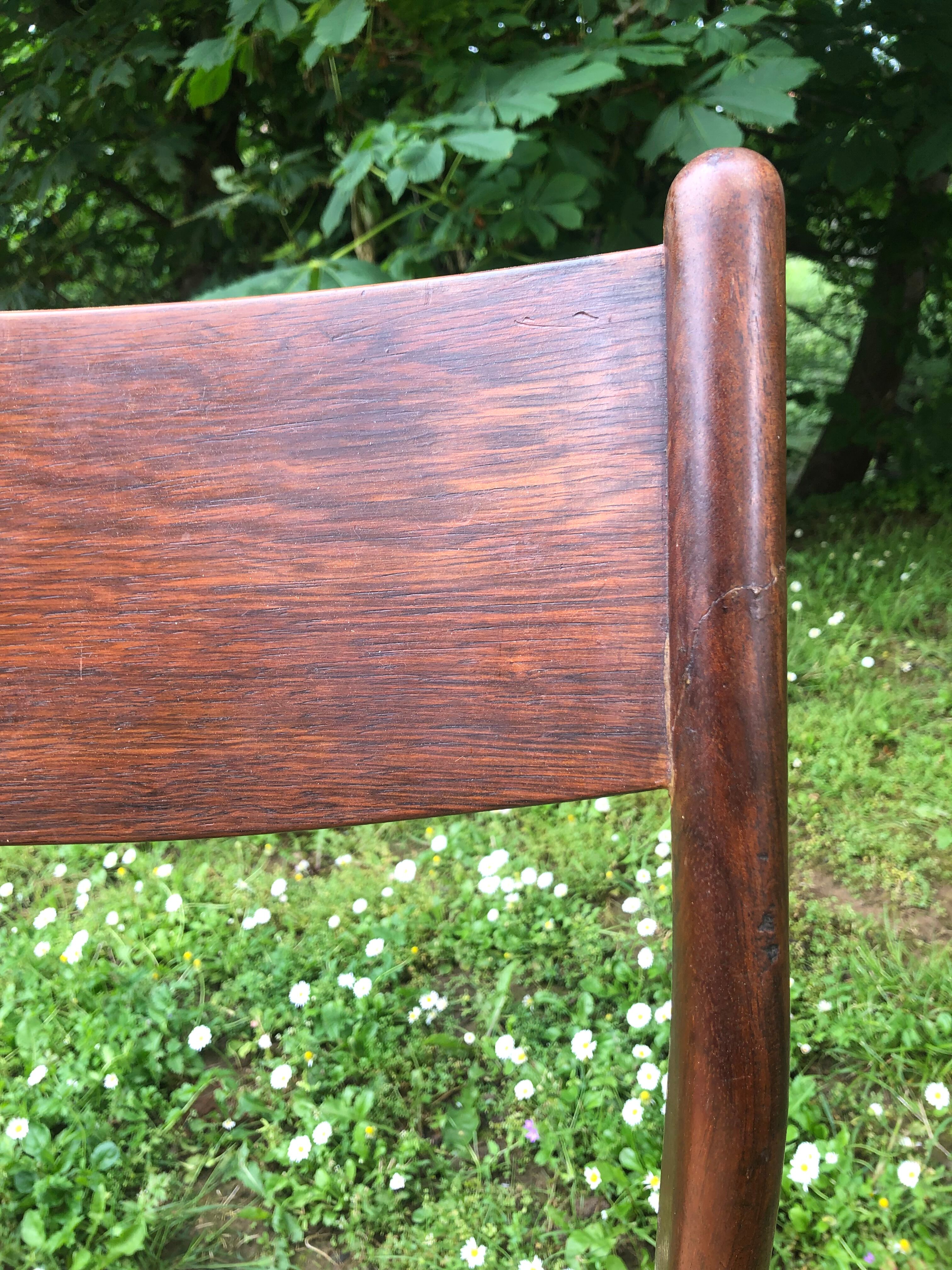 6 wooden and straw chairs, Scandinavian design Cees Braakman for Pastoe, 1960