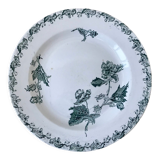 Round plate in iron earth model "richelieu" xixth