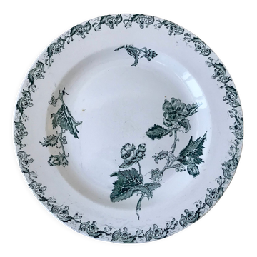 Round plate in iron earth model "richelieu" xixth