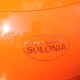 Ice bucket shape orange ball advertising "solonia" vintage 70s