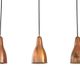 Set of three copper Bent Karlby pendant lamps for Lyfa