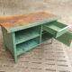 Industrial workbench steel green kitchen or bathroom furniture
